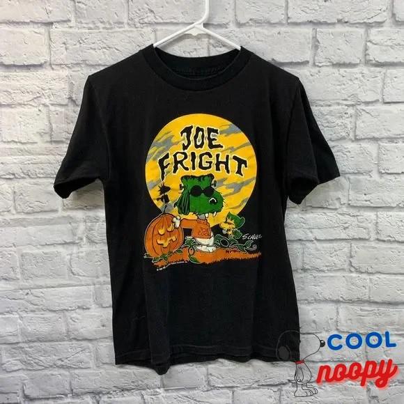 Snoopy 80s Woodstock Joe Fright Frankenstein Schultz T Shirt Mediun